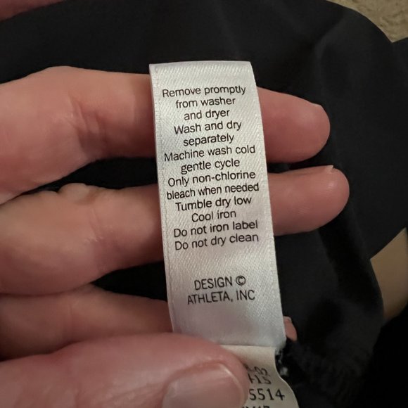 Athleta Midtown Ankle Pant Black Lightweight Travel Size 8 - Picture 7 of 9